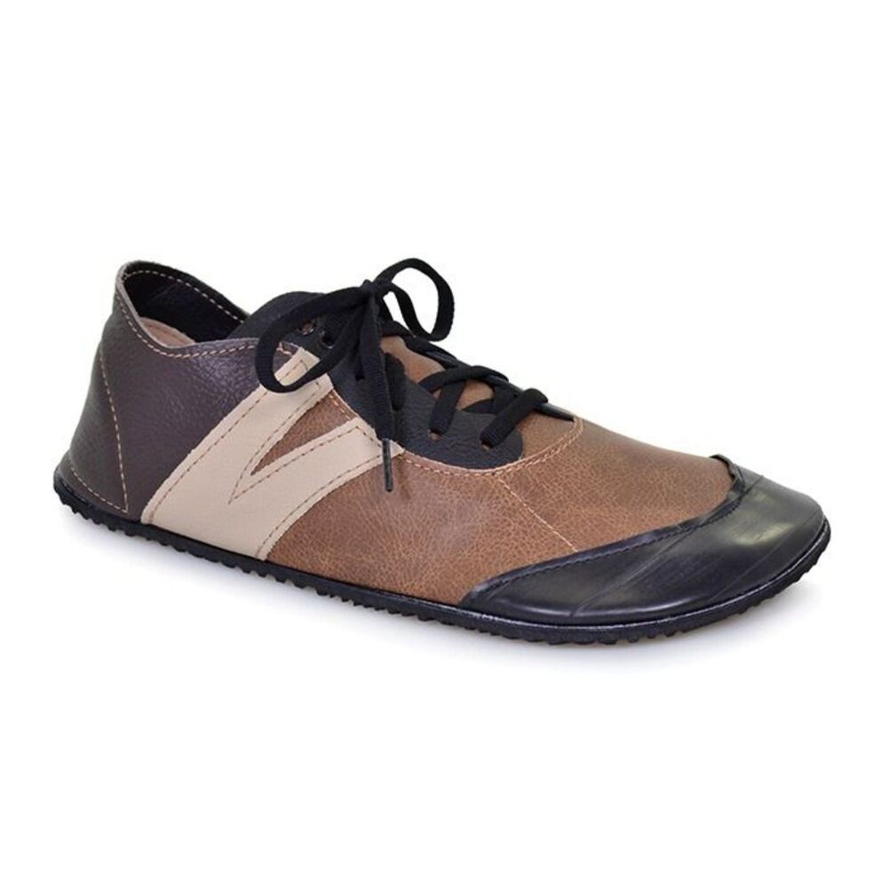 Softstar Primal RunAmoc Barefoot Leather Shoe Blk/Bw Men's 8 Women's 9 Vibram